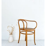 Fischel curved wood armchair