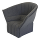 Fauteuil Moel gris foncé de Ligne Roset par Inga Sempé
