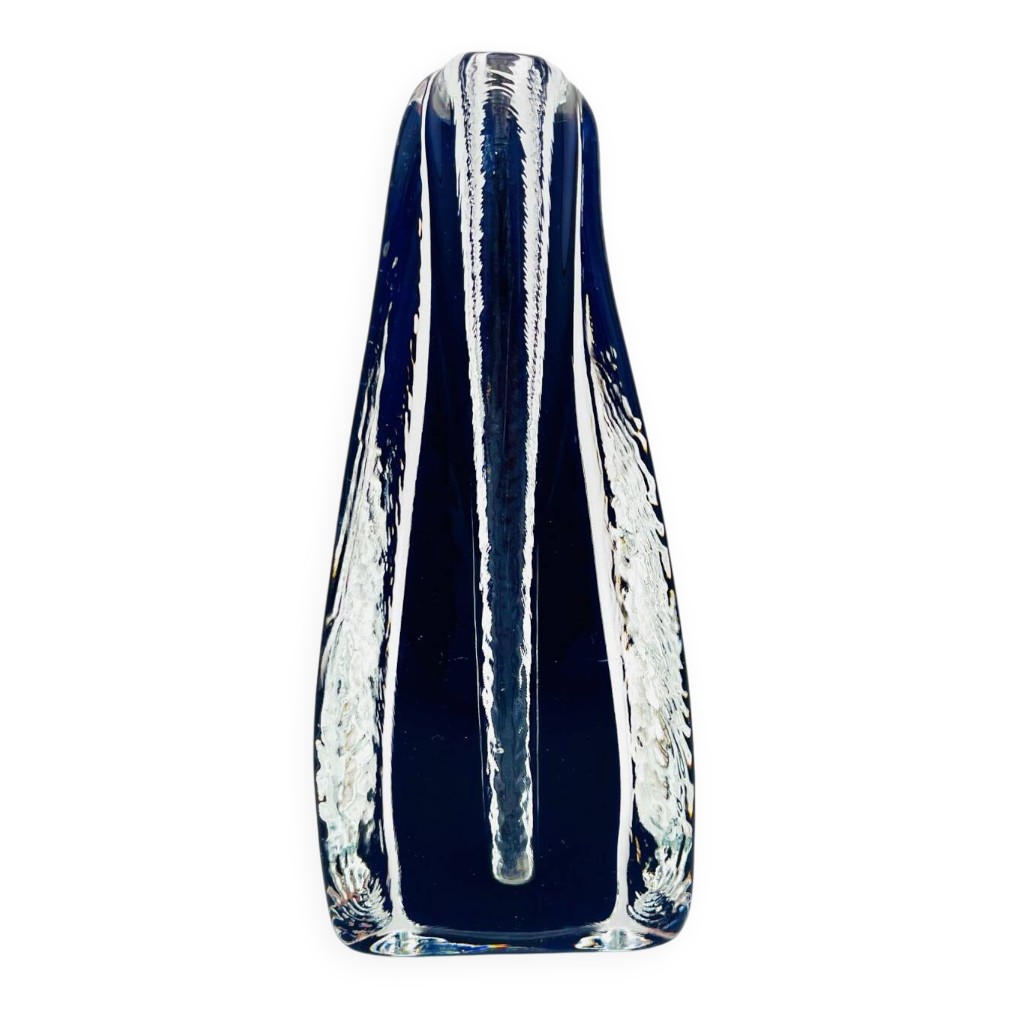 Vase Sculptural Sommerso - Václav Hanuš - Design Tchécoslovaque 60s
