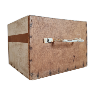Old wooden box case