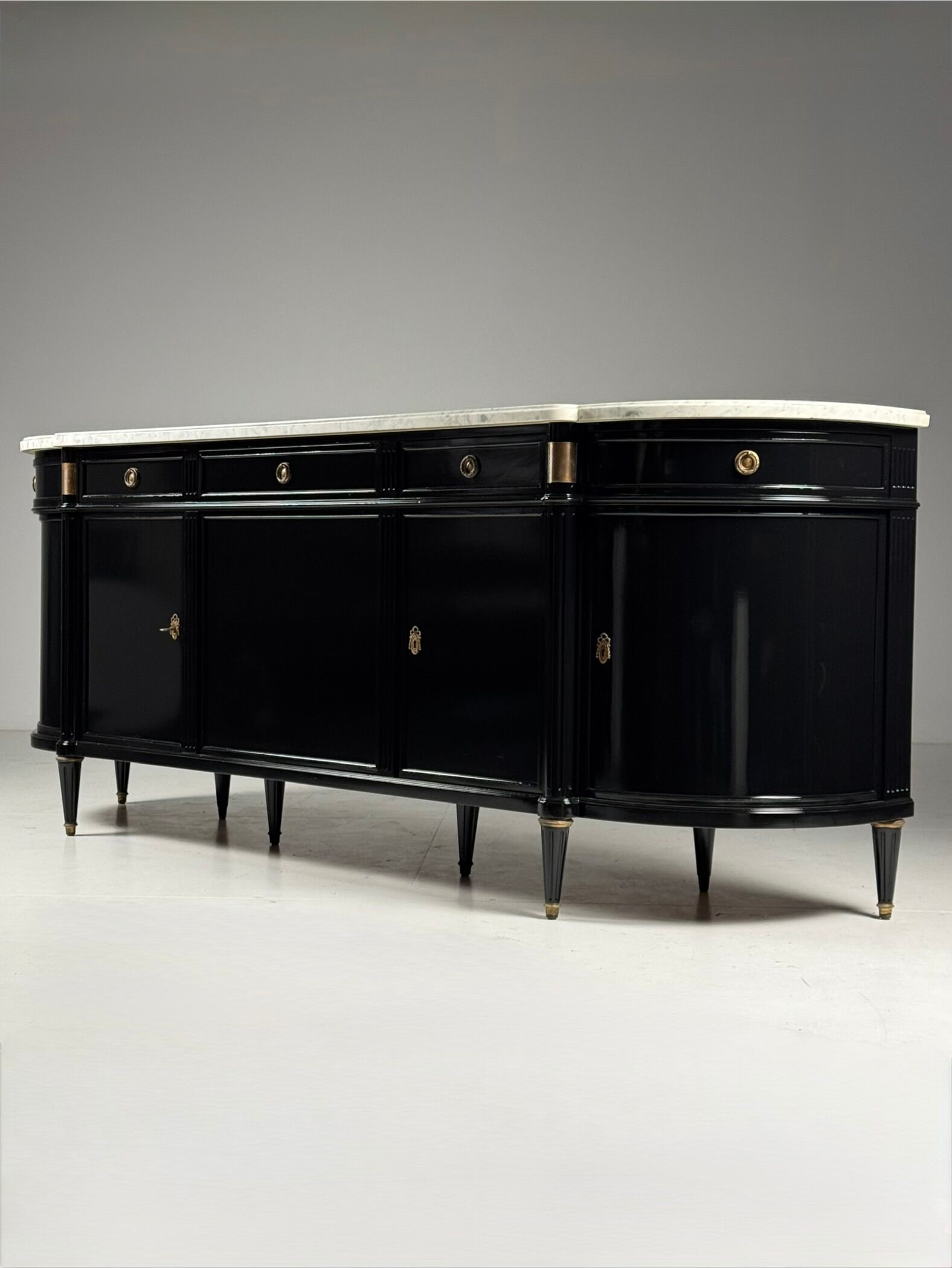 Black Louis XVI style sideboard