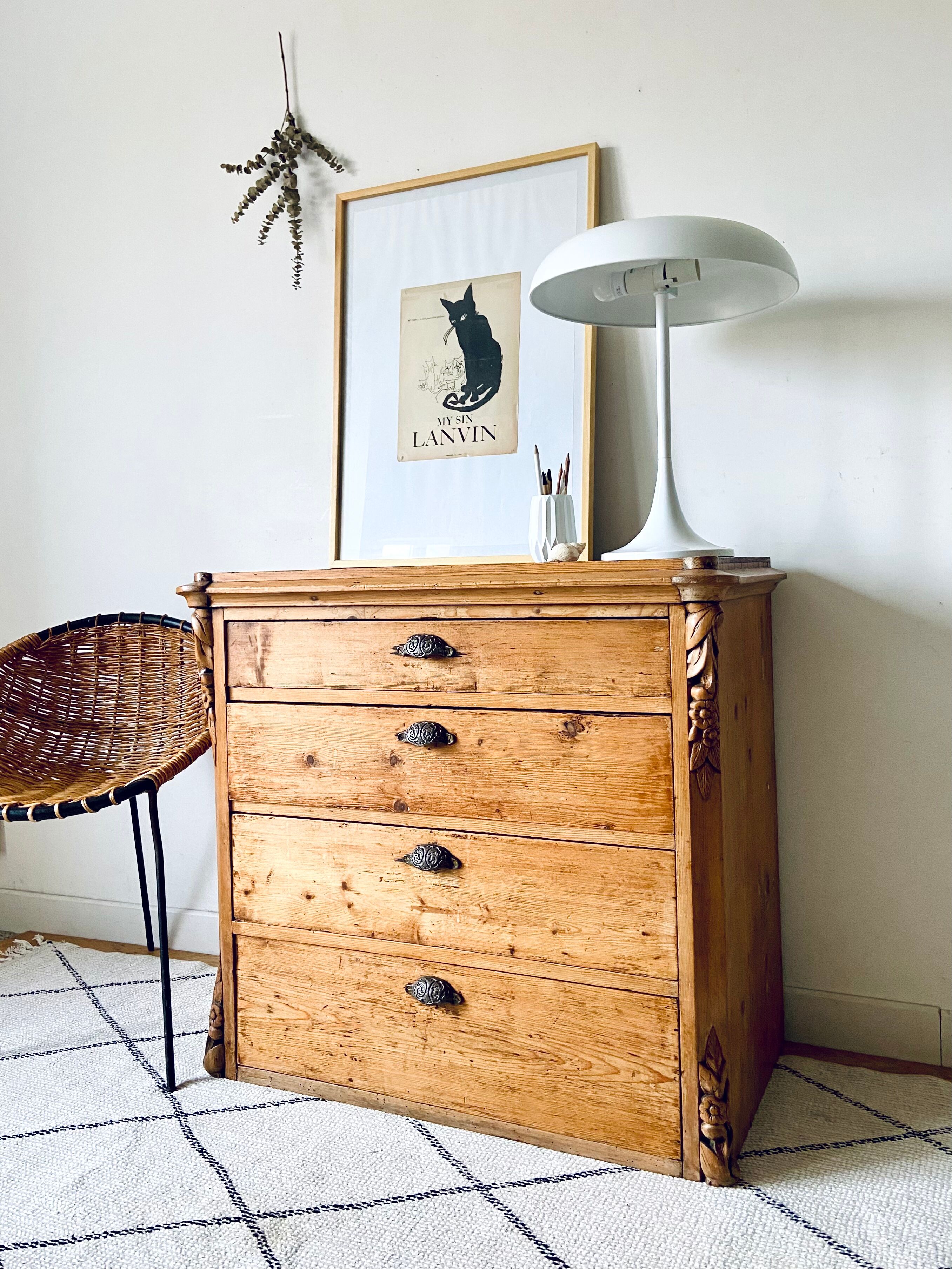 Old counter furniture - chest of drawers