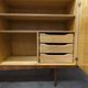1960 Scandinavian wardrobe, atypical blond wood varnished, 4 doors 3
