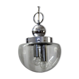 Vintage chrome hanging lamp, 1970s