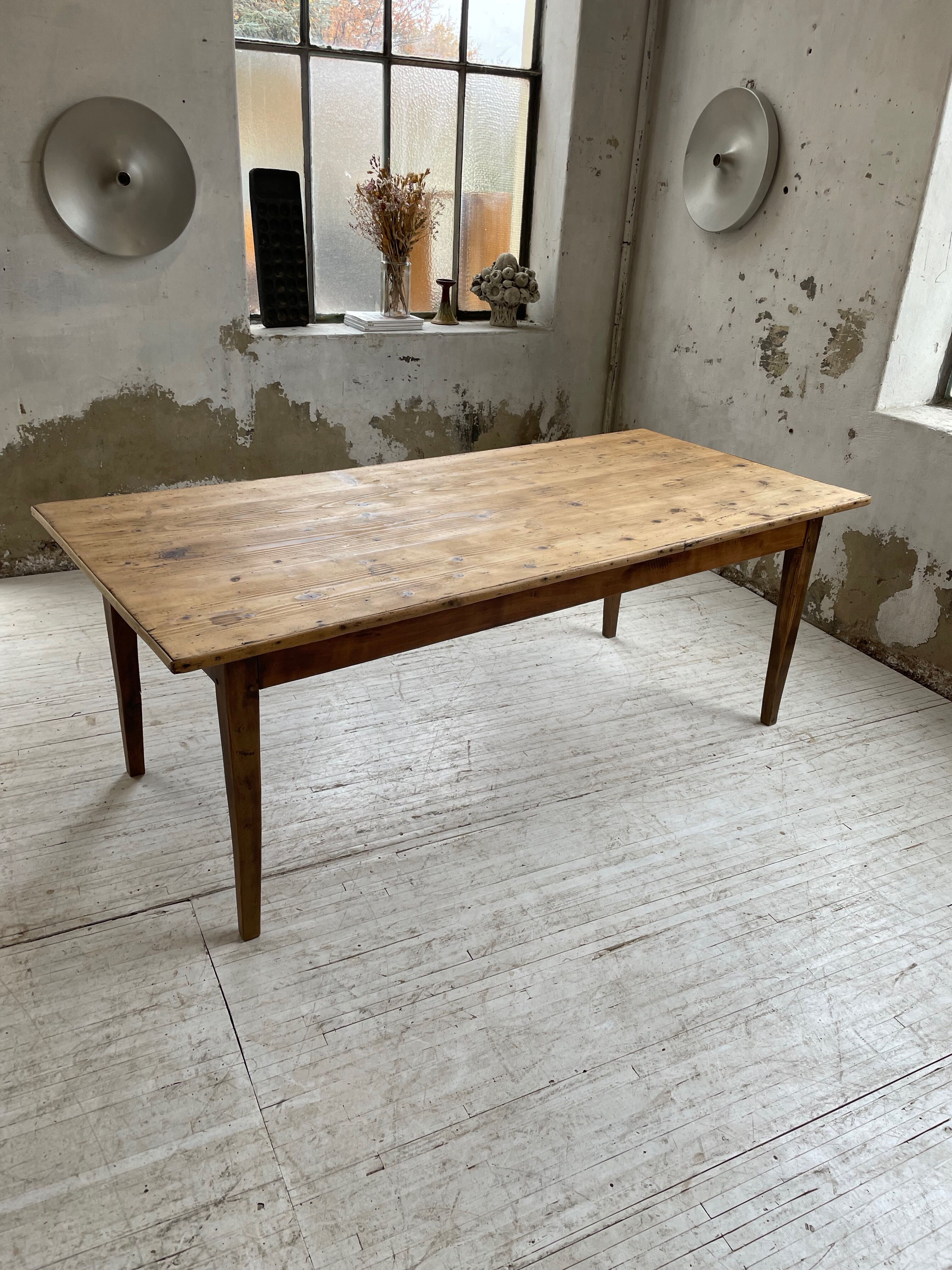 Oak farmhouse table 2m