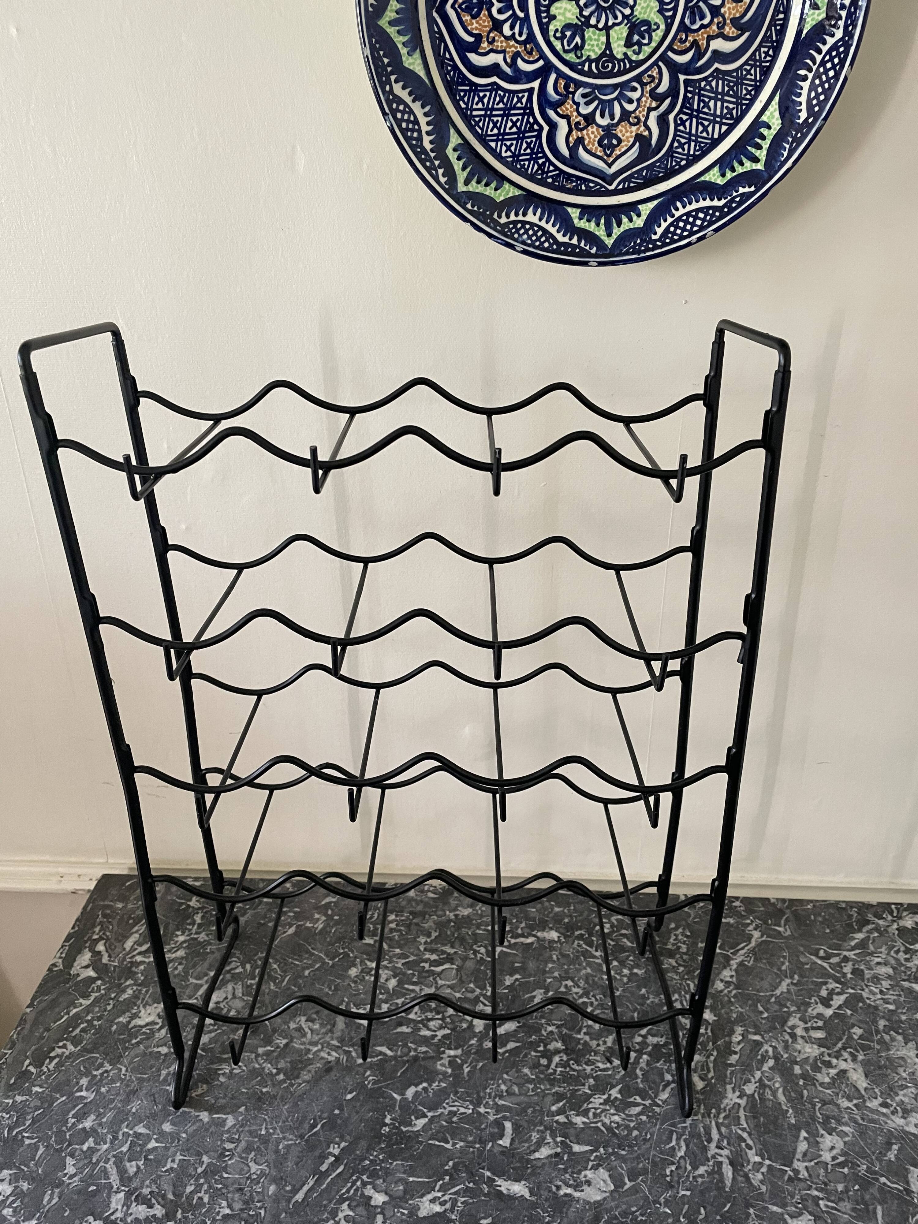 Vintage black bottle holder