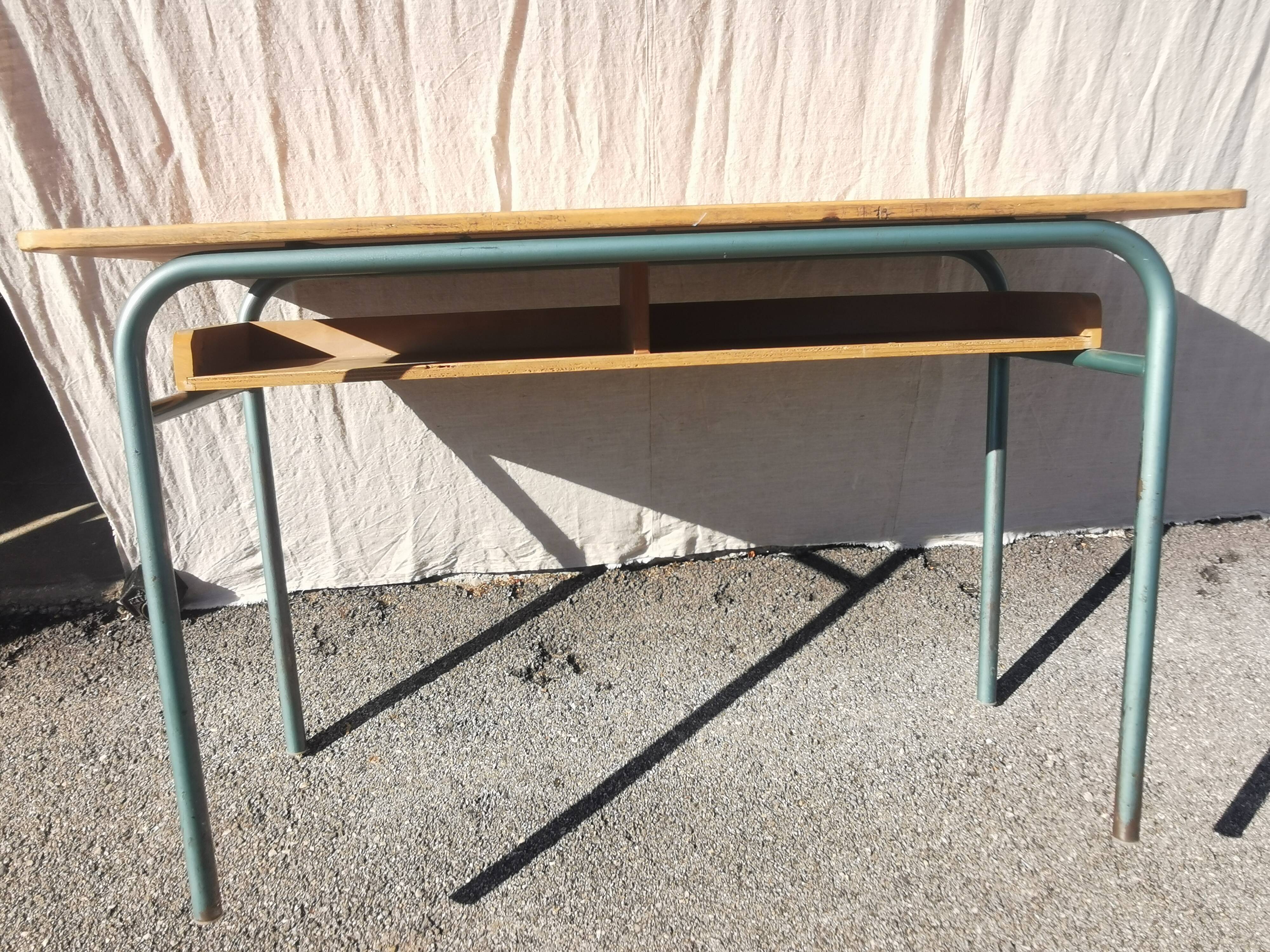 Vintage 2-seater desk "delagrave"