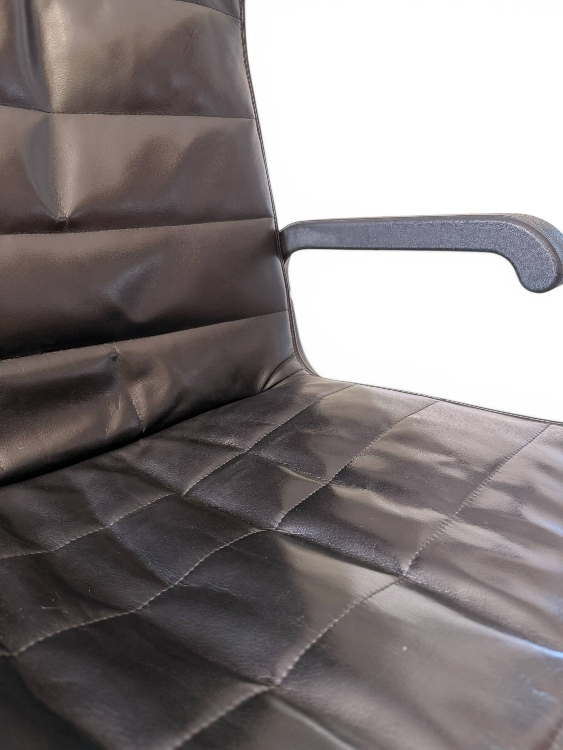 Richard Sapper Office Chair for Knoll - Vintage Black Leather