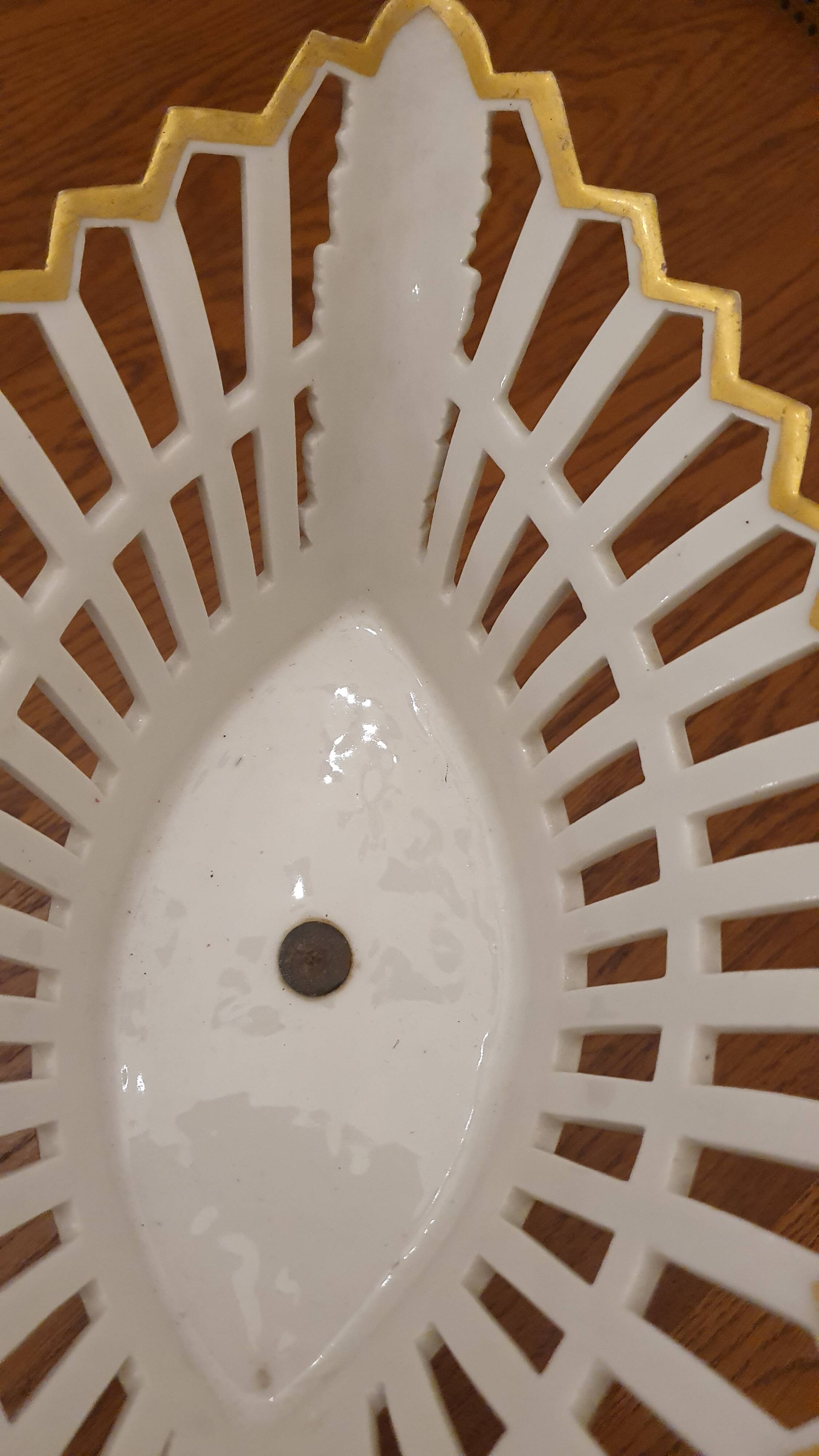 Large footed bowl in 19th century Empire style