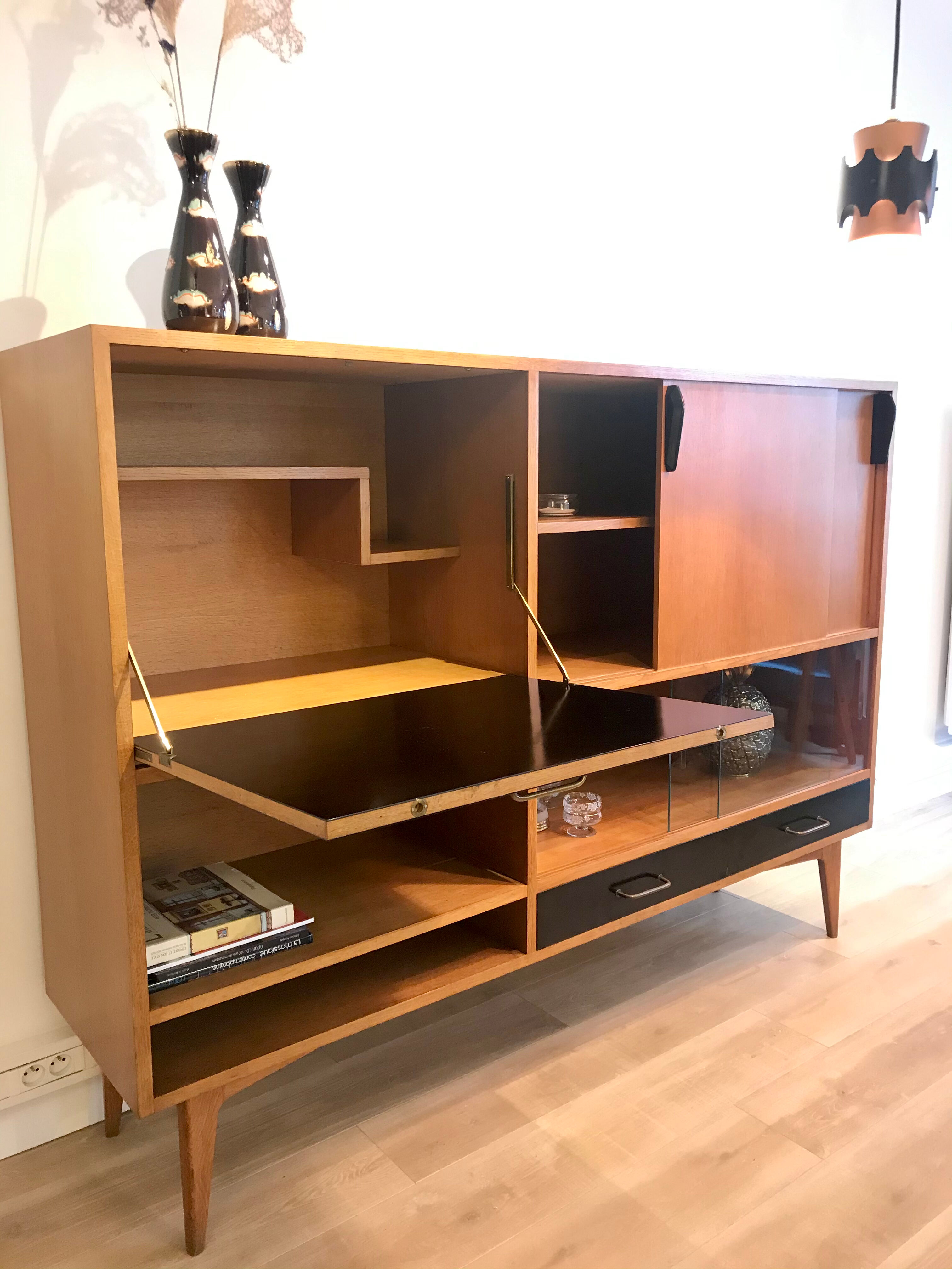 Buffet Bar vintage secretary of Charles Ramos France 1960