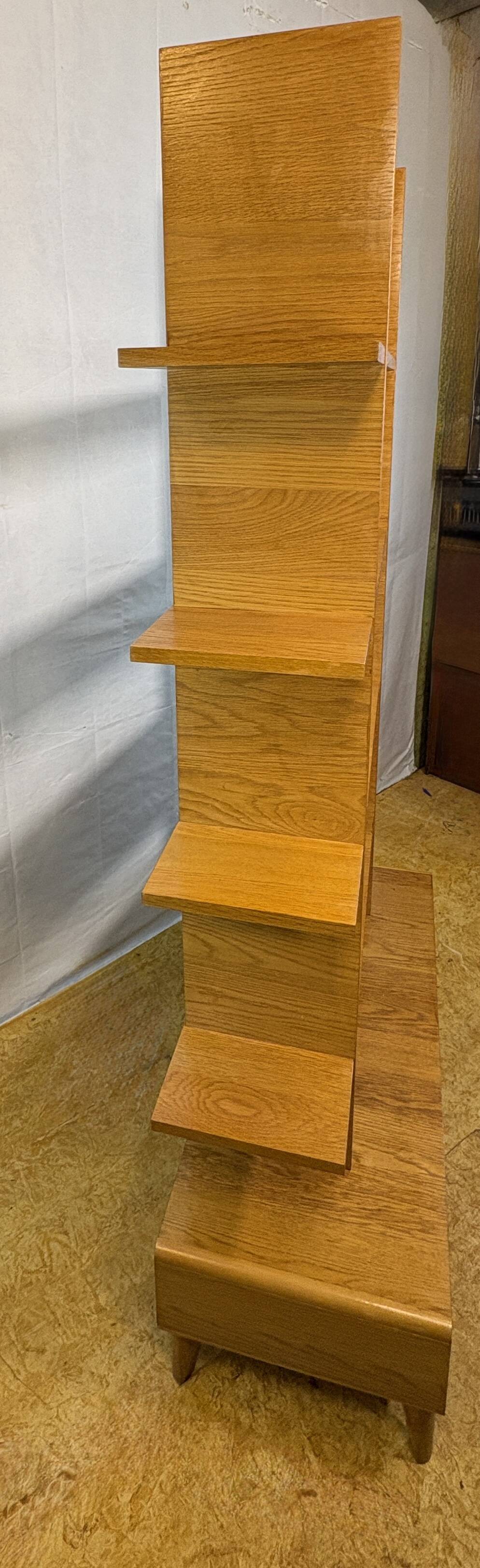 Unité de rangement en teck de style mid-century modern / Paravent d'inspiration scandinave