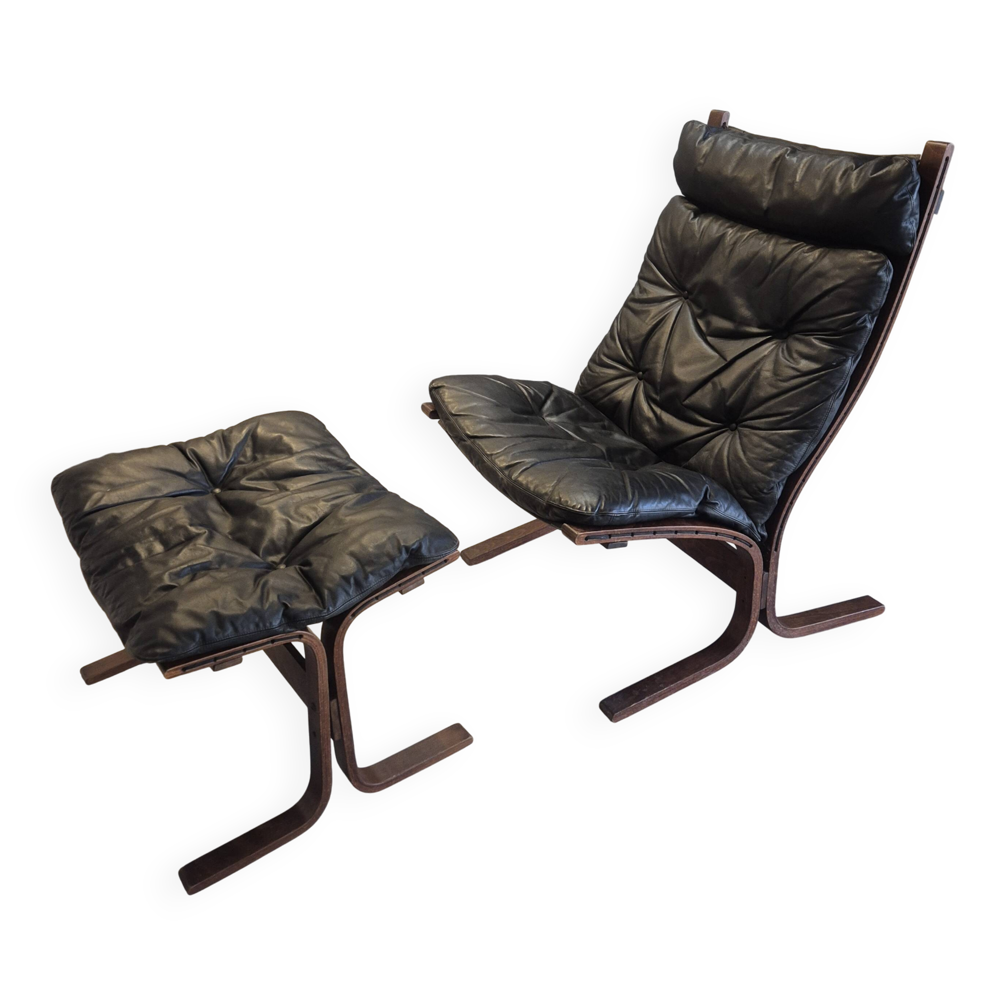 Siesta armchair + ottoman, Ingmar Relling for Westnofa