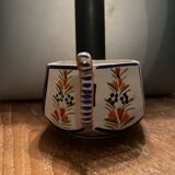 Quimper earthenware 6-sided cup