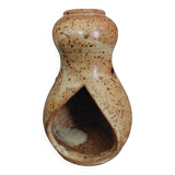 20th century pyrite stoneware tea light holder