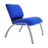 Fauteuil tissu bleu - années 80 / 90