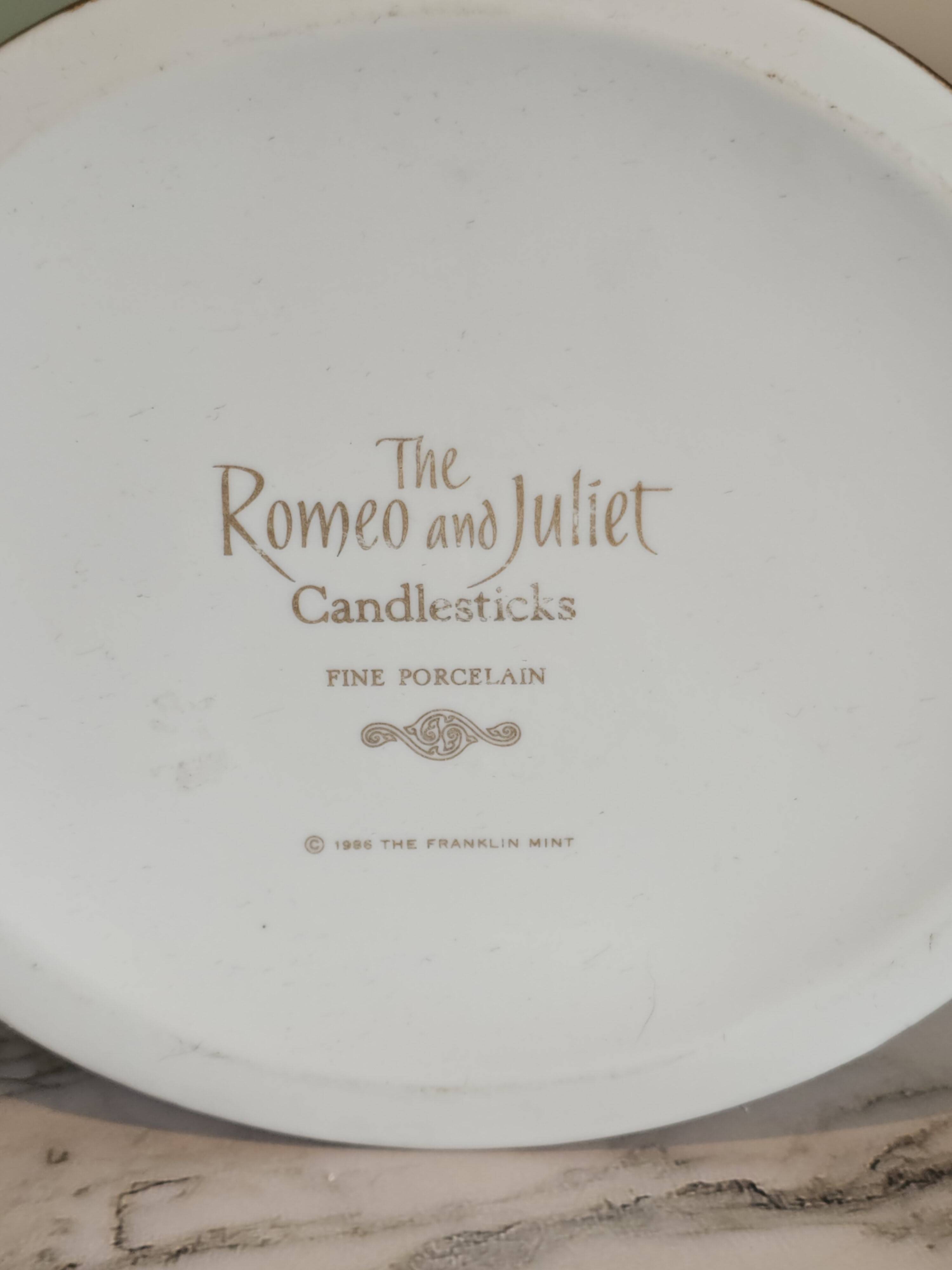 Chandelier in porcelain Romeo and Juliet The Franklin Mint