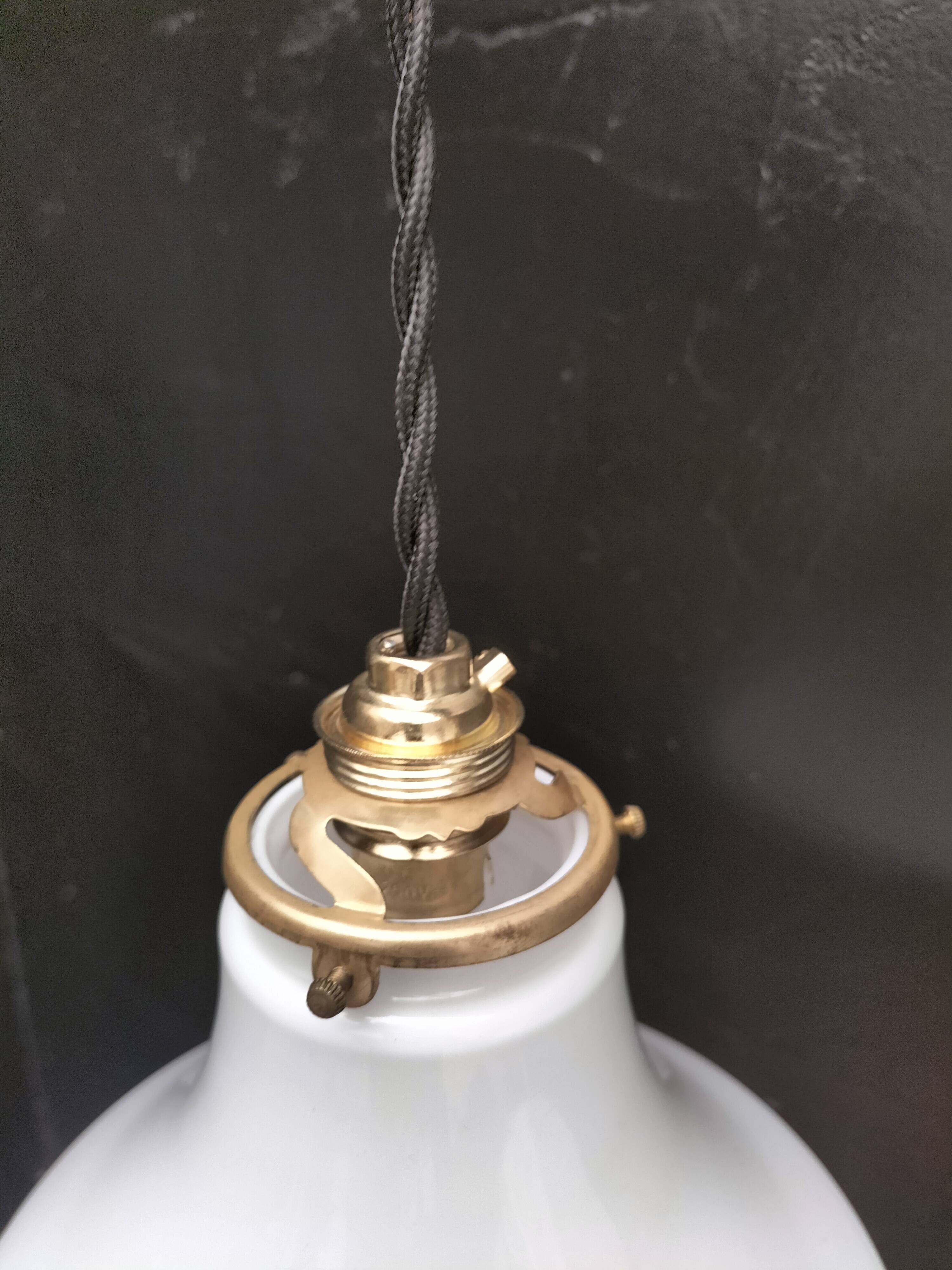 Opaline pendant lights