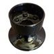 Vintage 1970s Black Opaline Space Age Candle Holder