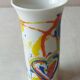 Old vase, heart décor, ceramic, Rosenthal Studio Line