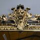 Large Mirror with Parcloses in Gilded and Blackened Wood, Napoleon III Style –