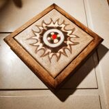 Dessous de plat bois et céramique