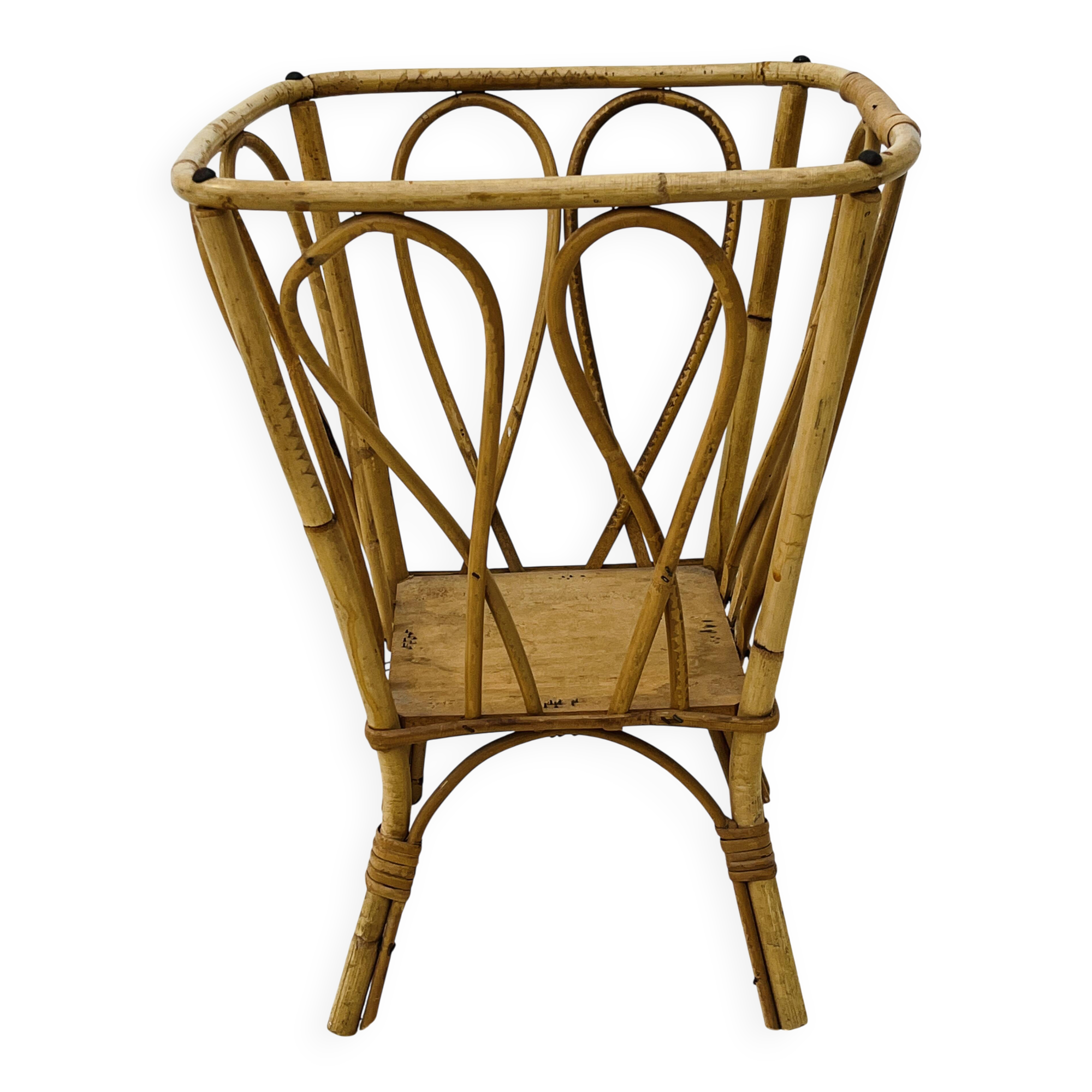 Vintage bamboo plant stand