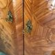 XV style rosewood cabinet decorated with varnished florets