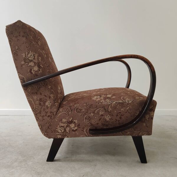 Paire de fauteuils art déco type C par Jindrich Halabala