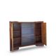 Striking Art Deco birch wood sideboard