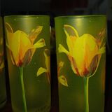 Six Orangeade Glasses 80'