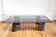 Table basse vintage design marbre et verre 1970