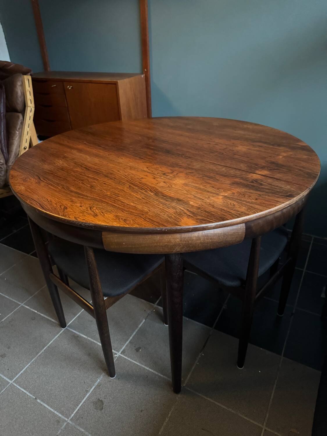 Roundette dining set by Hans Olsen, Denmark 1960s