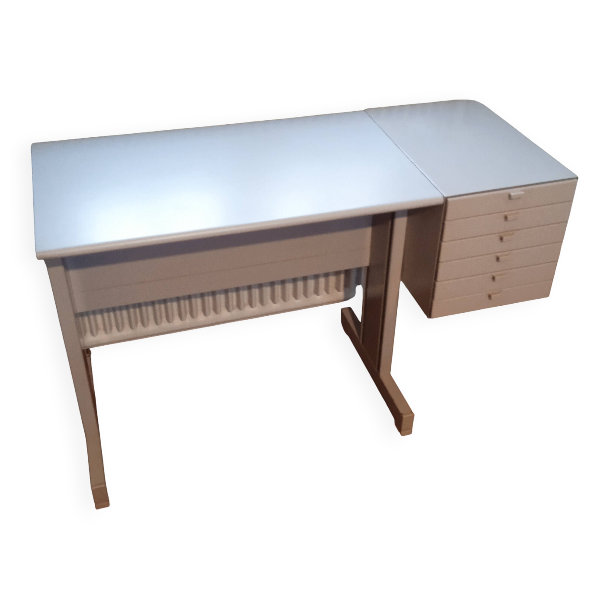 Design by Ettore Sottsass in the 1970s for Olivetti Italy Desk