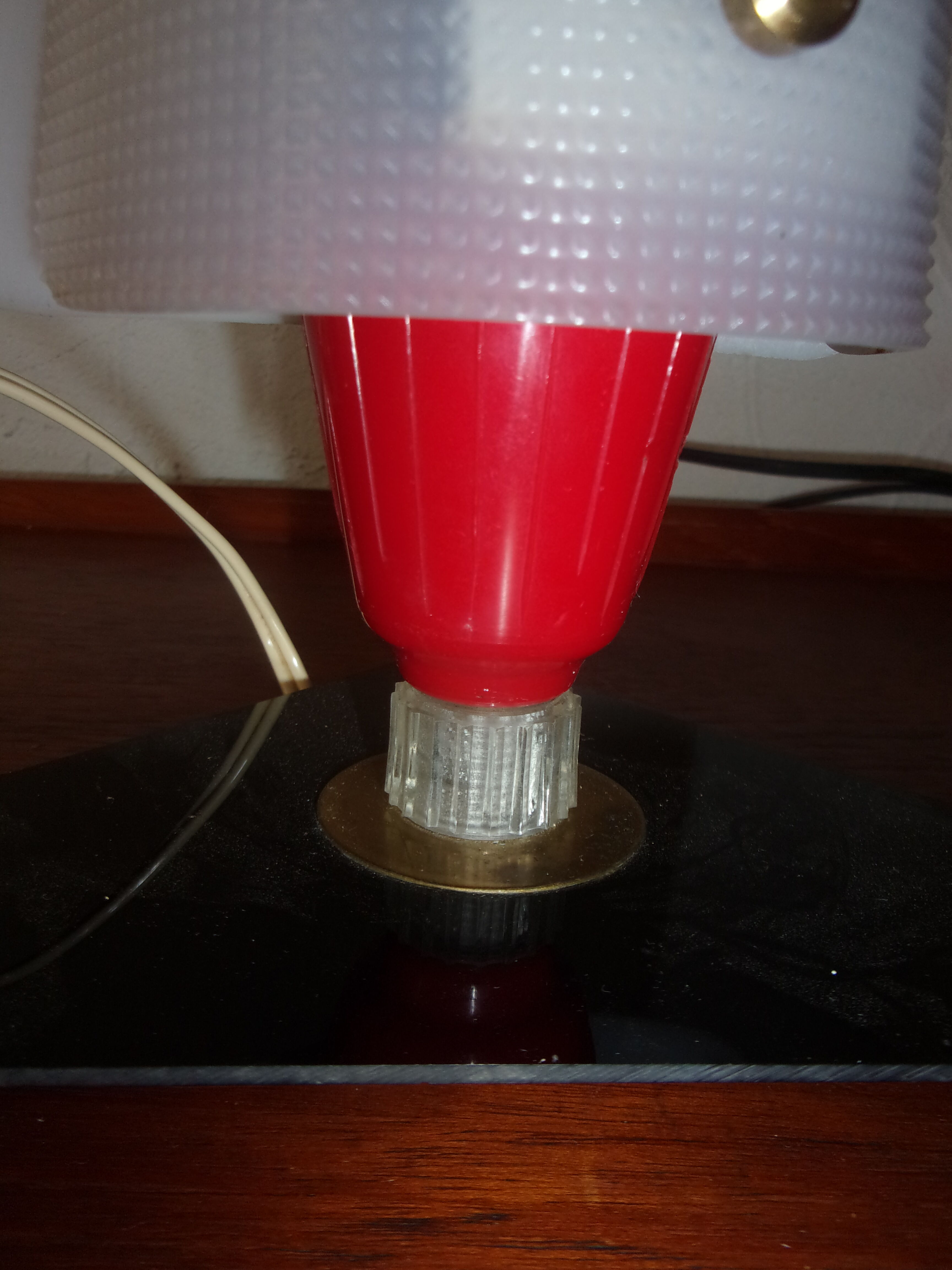 Rockabilly bedside lamp table 1950