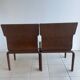 Stackable walnut chairs, Sauder designare, 1960s, USA