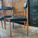 Suite de 3 chaises Baumann estampillées