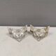A pair of beautiful vintage glass candlesticks/vases from Prelz 1990s