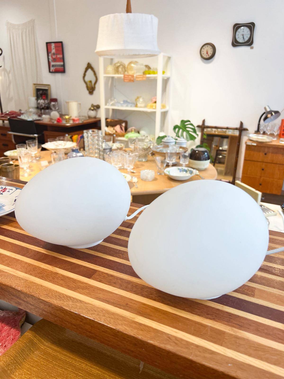 Vintage egg lamps