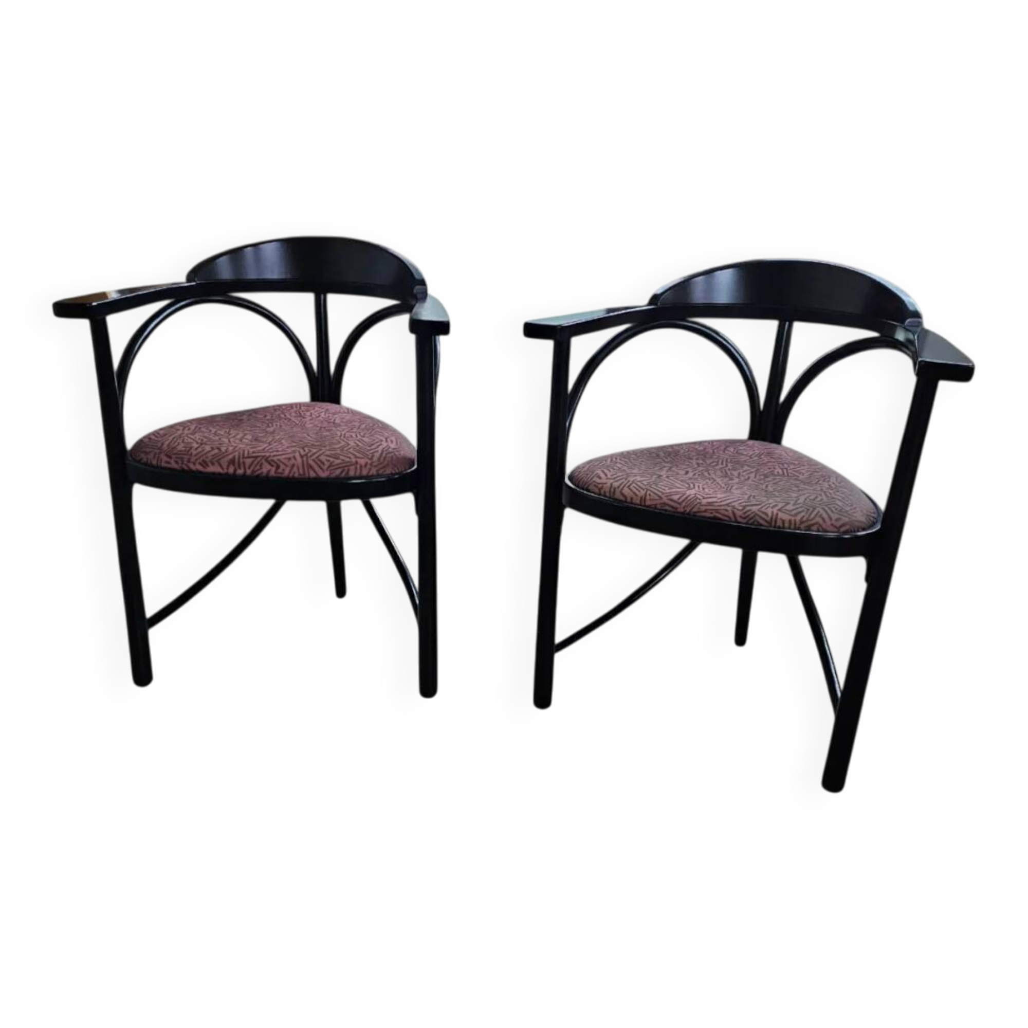 2 x Thonet triangle chair by Michael Thonet