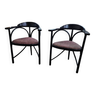 2 x Thonet triangle chair by Michael Thonet