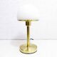 Brass and opaline glass table lamp 1980