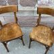2 Chairs bistro curved wooden Baumann French bistro chair