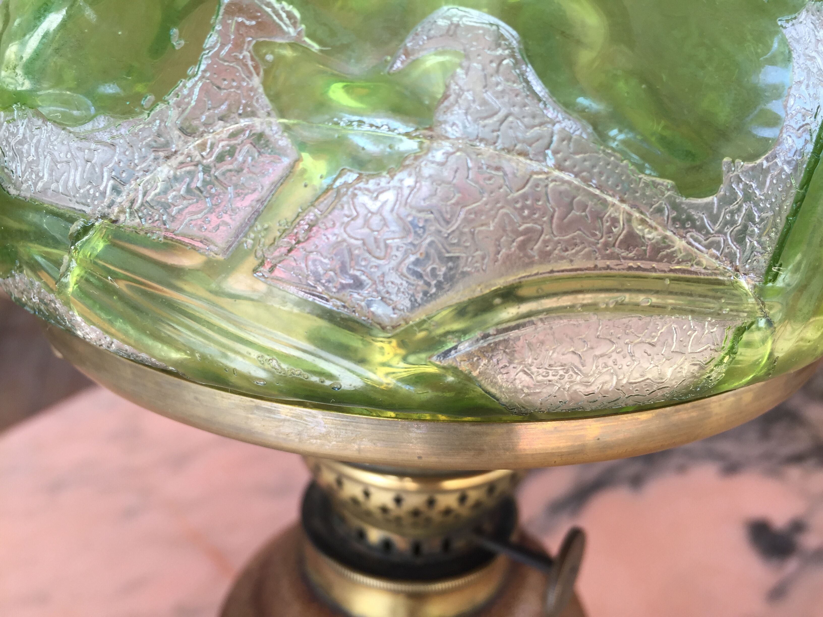 Patent Reform Lamp Rund Brenner, Art Nouveau, 1900, origin Germany