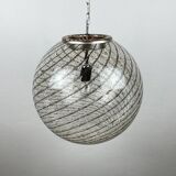Vintage swirling Murano glass pendant lamp La Murrina, Italy, 1970s
