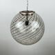 Vintage swirling Murano glass pendant lamp La Murrina, Italy, 1970s