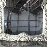 Mirror solid beech wood carved by hand