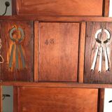 Vintage wardrobe coat rack