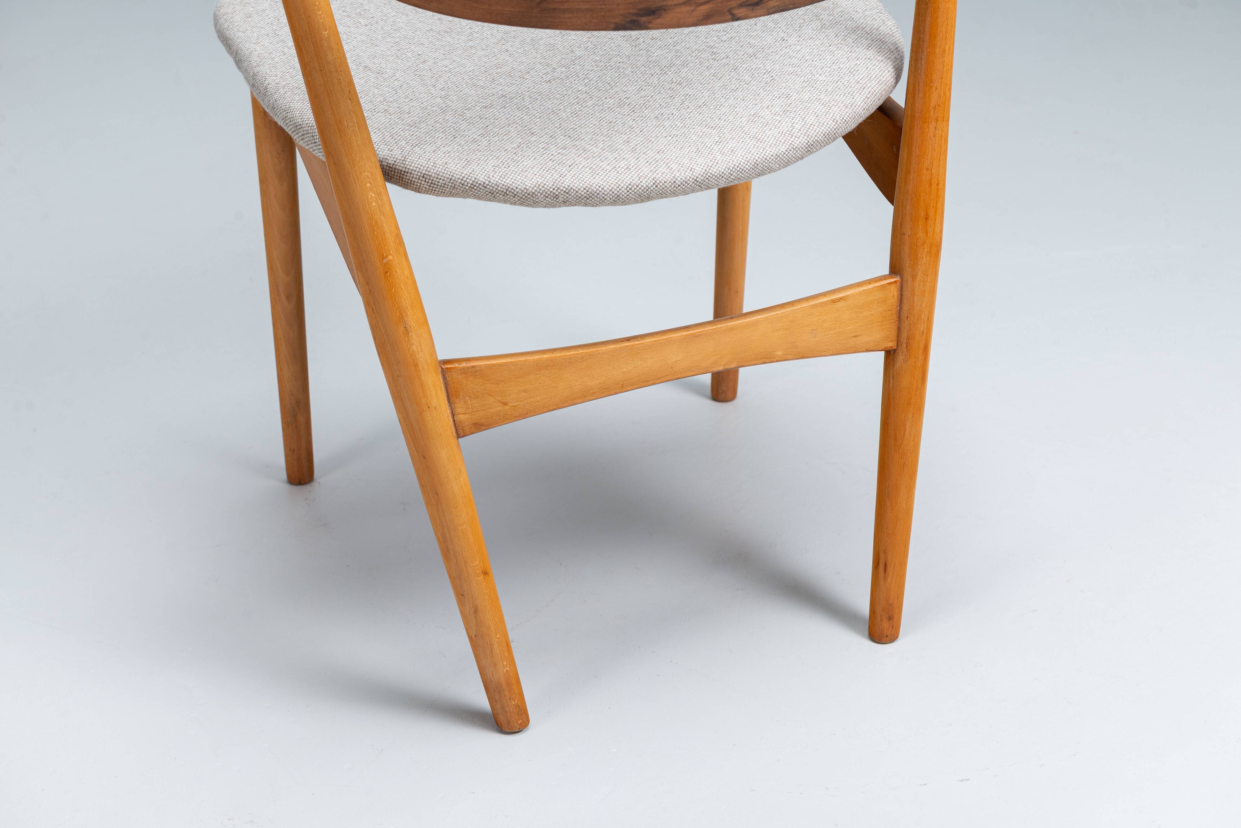 Set of four Helge Sibast No. 7 dining chairs