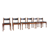 Bernini vintage italian dining chairs by Silvio Coppola , set of 6