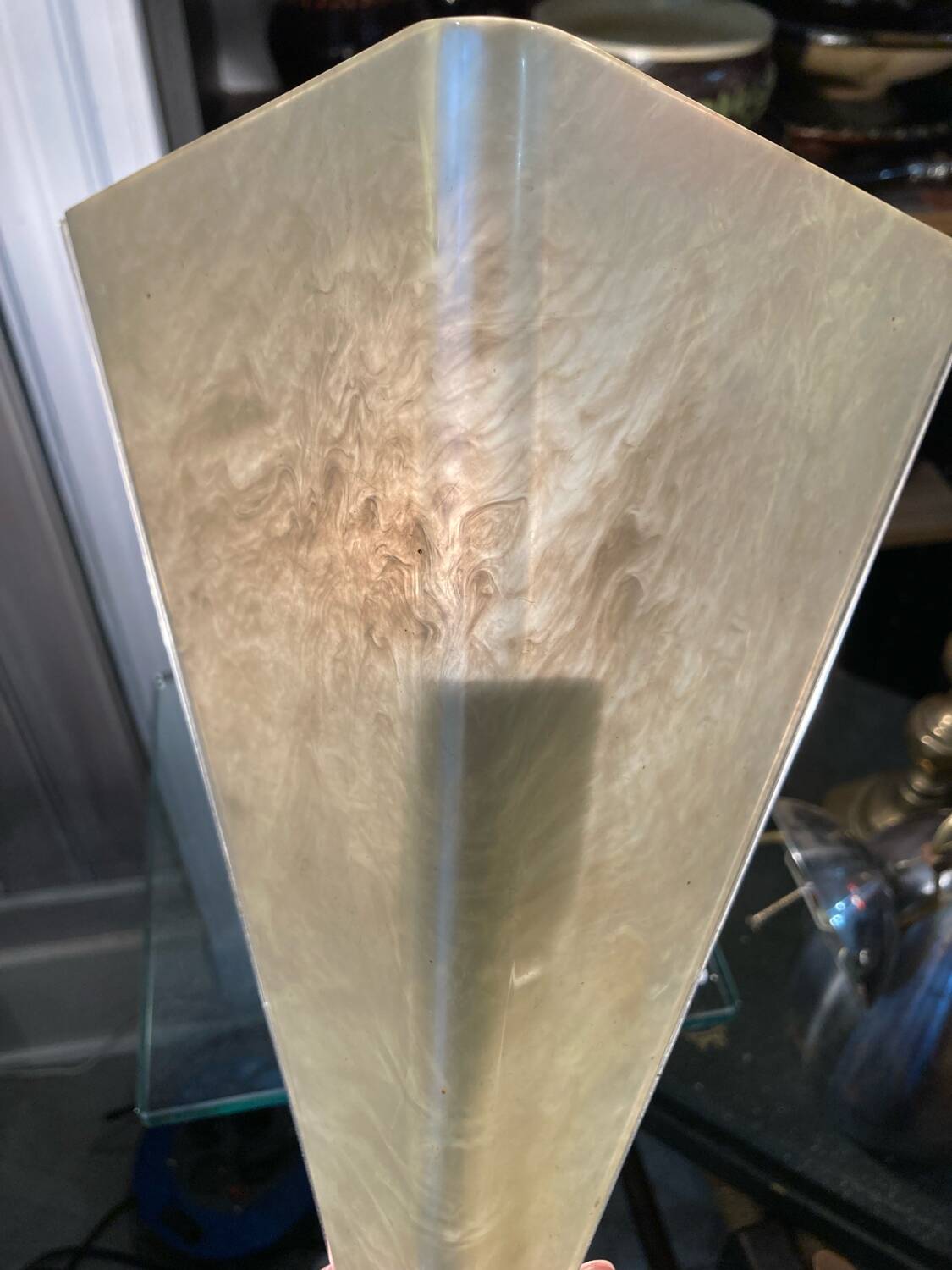 Pair of plexiglass wall lights 1970